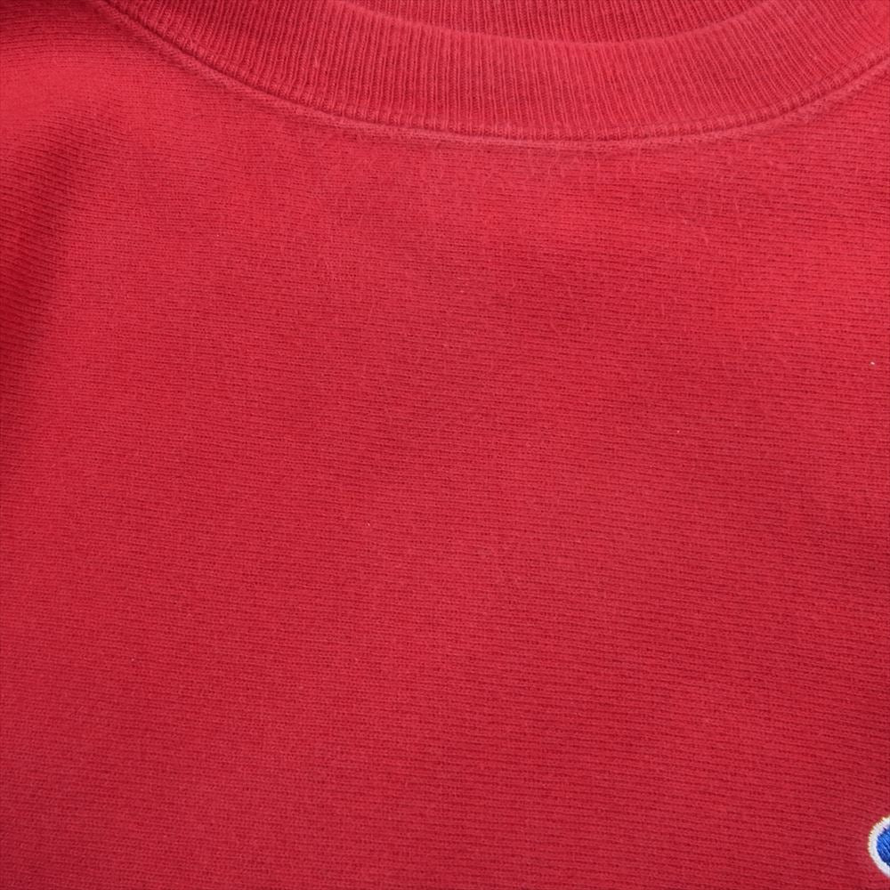 Champion チャンピオン USA製 90s Reverse Weave リバースウィーブ 刺繍 目アリ スウェット レッド系 XXL【中古】