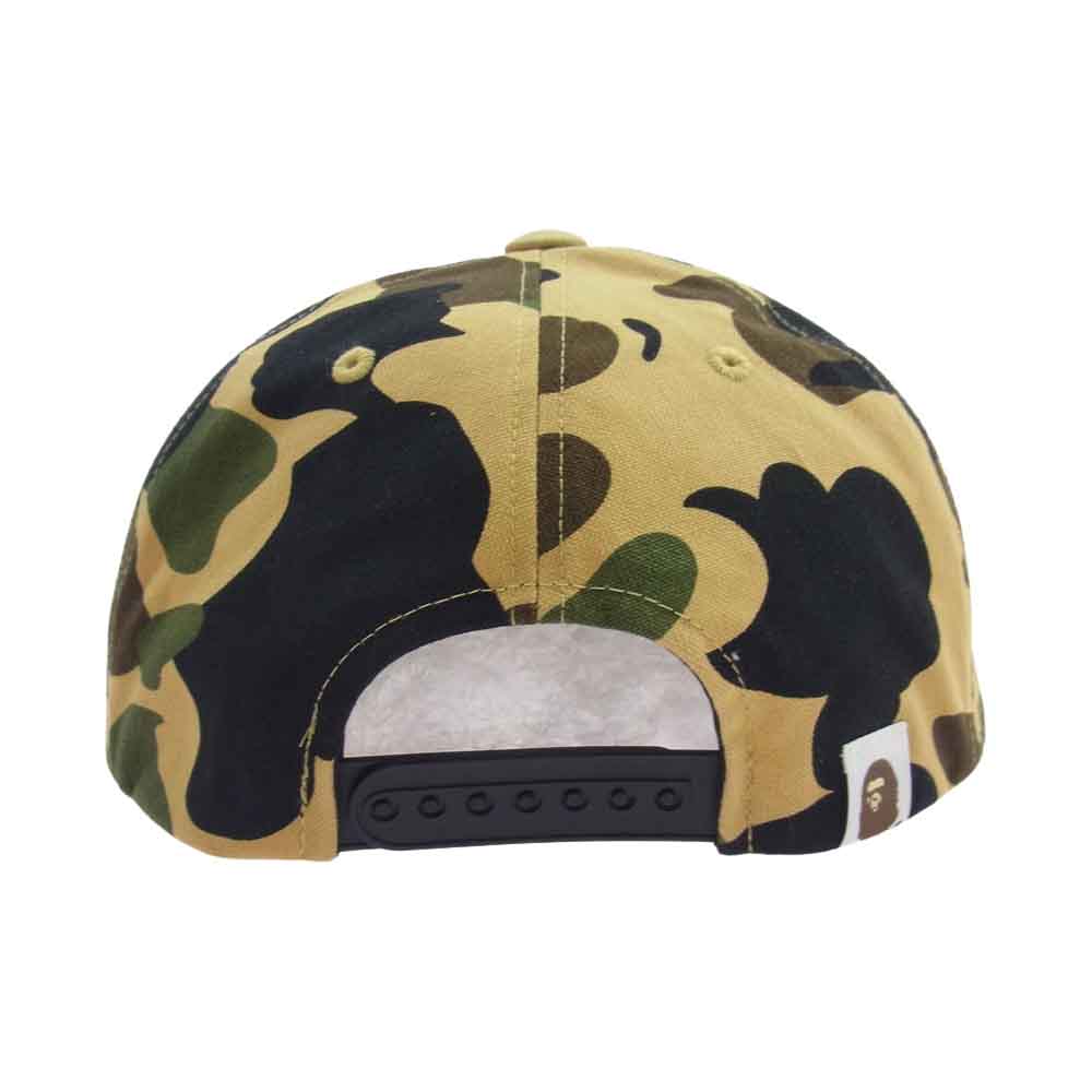 A BATHING APE アベイシングエイプ カモフラ ベイプスター キャップ ベージュ系 F【中古】