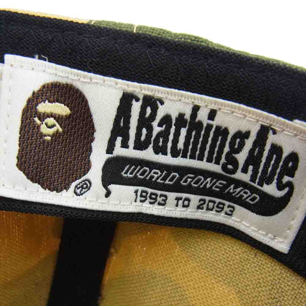 A BATHING APE アベイシングエイプ カモフラ ベイプスター キャップ ベージュ系 F【中古】