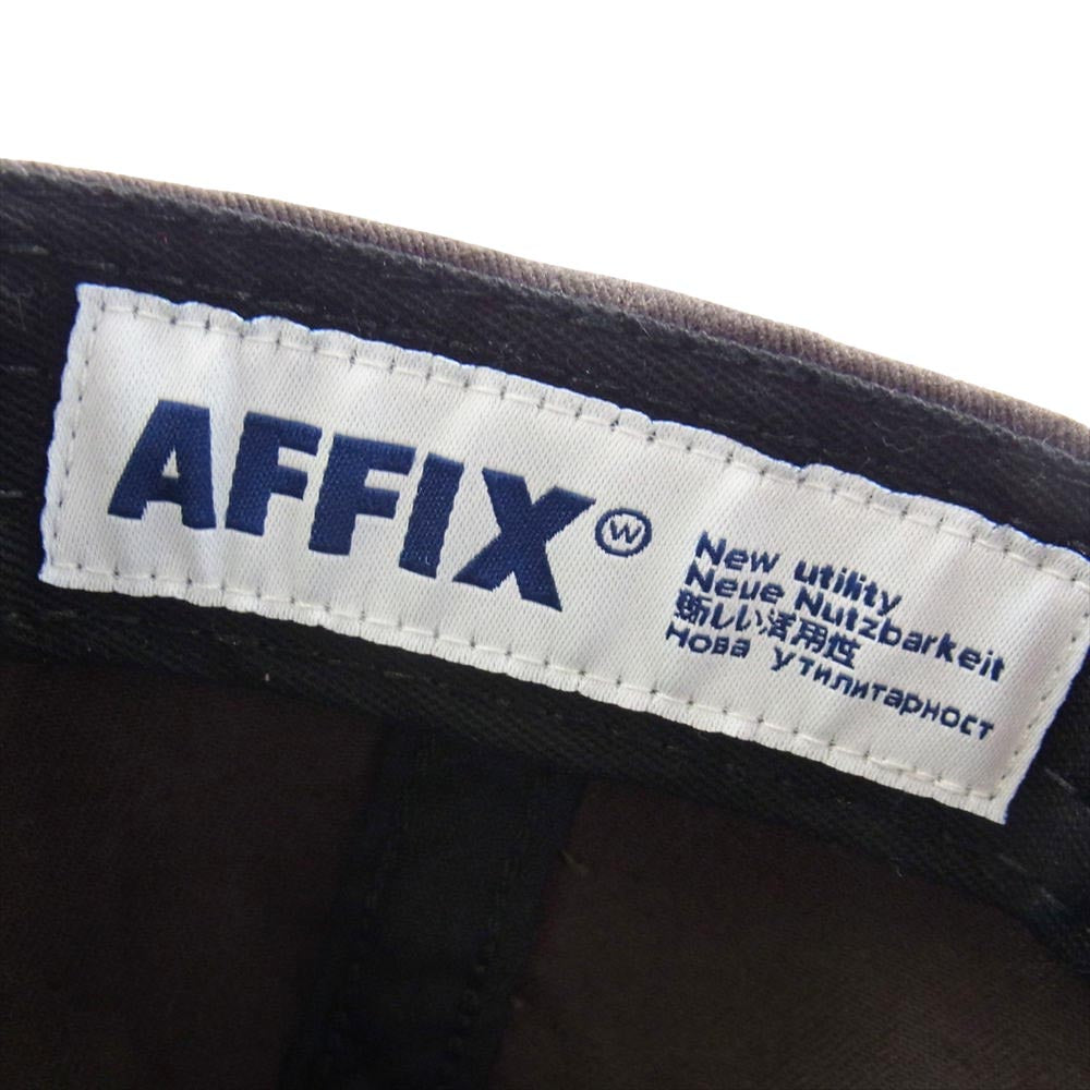 アフィックス USA製 ロゴ キャップ ブラウン系【中古】