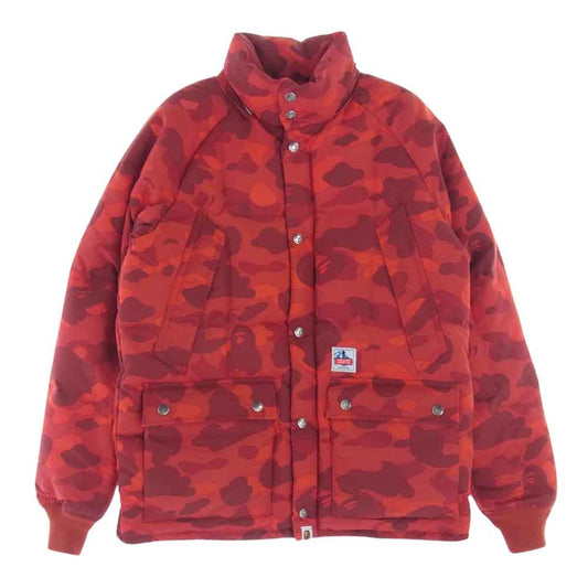 A BATHING APE アベイシングエイプ 001HJA801013X カモフラ 迷彩 ダウン ジャケット マルチカラー系 M【中古】