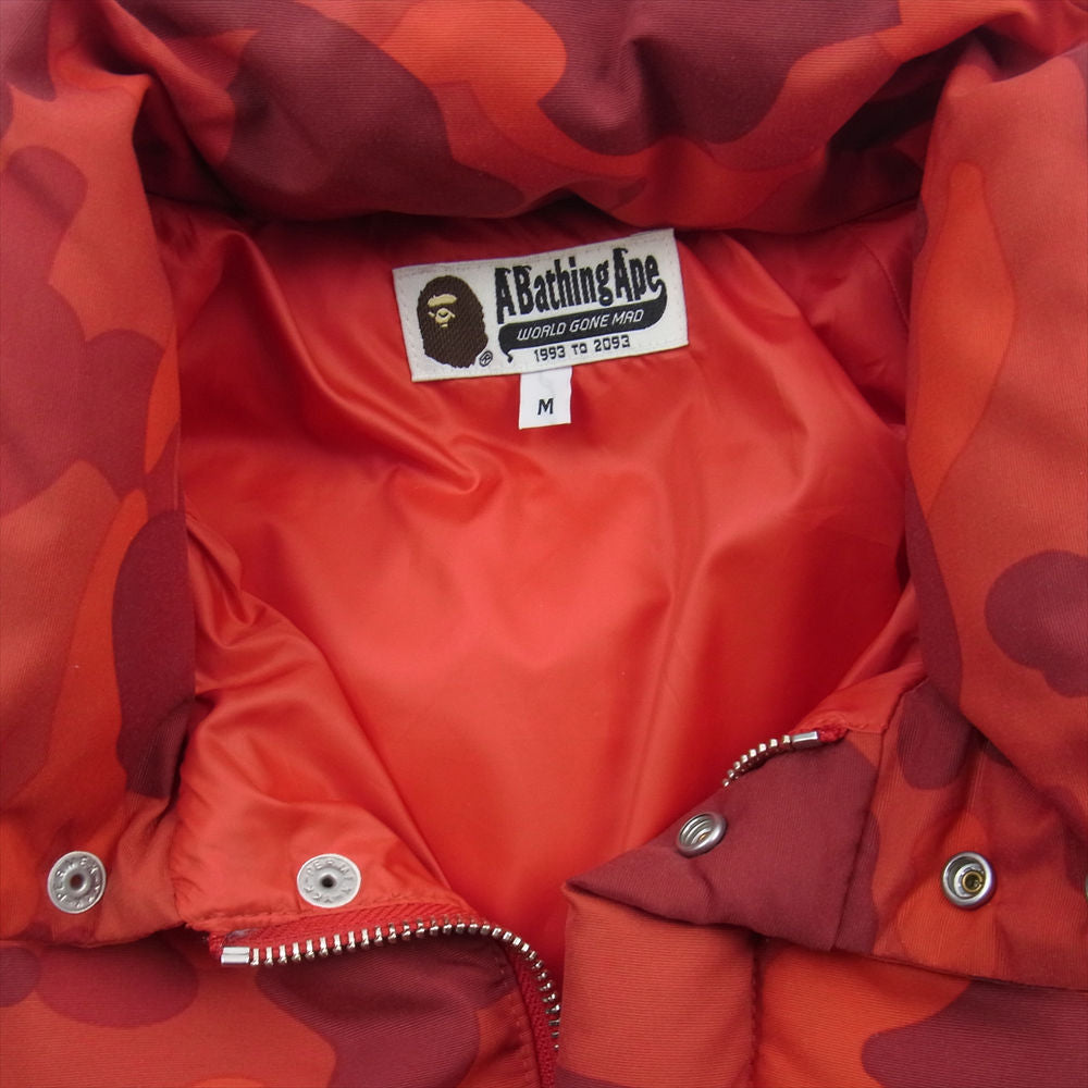 A BATHING APE アベイシングエイプ 001HJA801013X カモフラ 迷彩 ダウン ジャケット マルチカラー系 M【中古】