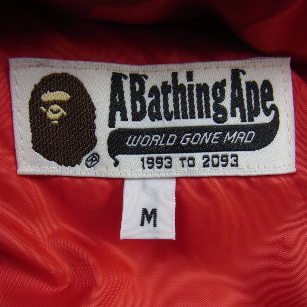 A BATHING APE アベイシングエイプ 001HJA801013X カモフラ 迷彩 ダウン ジャケット マルチカラー系 M【中古】