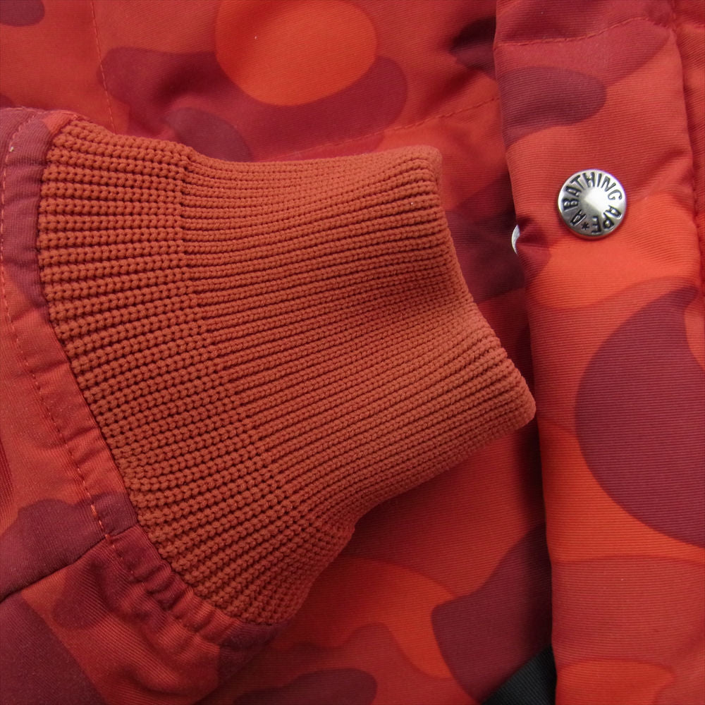 A BATHING APE アベイシングエイプ 001HJA801013X カモフラ 迷彩 ダウン ジャケット マルチカラー系 M【中古】