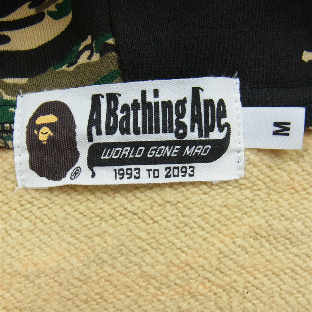A BATHING APE アベイシングエイプ 001ZPD301015X tiger full zip hoodie a bathing ape bape カモフラ タイガー ジャーク フルジップ パーカー マルチカラー系 M【中古】