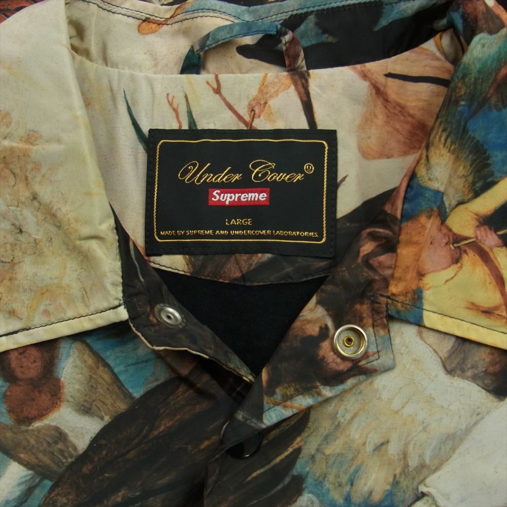 Supreme シュプリーム 16AW × UNDERCOVER Coaches Jacket 絵画転写 プリント アンダーカバー コーチ ジャケット L【中古】