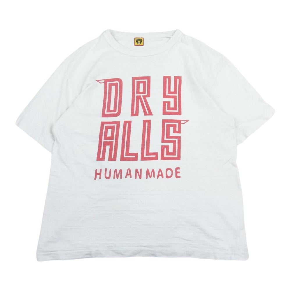 HUMAN MADE ヒューマンメイド DRY ALLS ドライオールズ プリント 半袖 Tシャツ ホワイト系【中古】