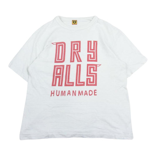HUMAN MADE ヒューマンメイド DRY ALLS ドライオールズ プリント 半袖 Tシャツ ホワイト系【中古】