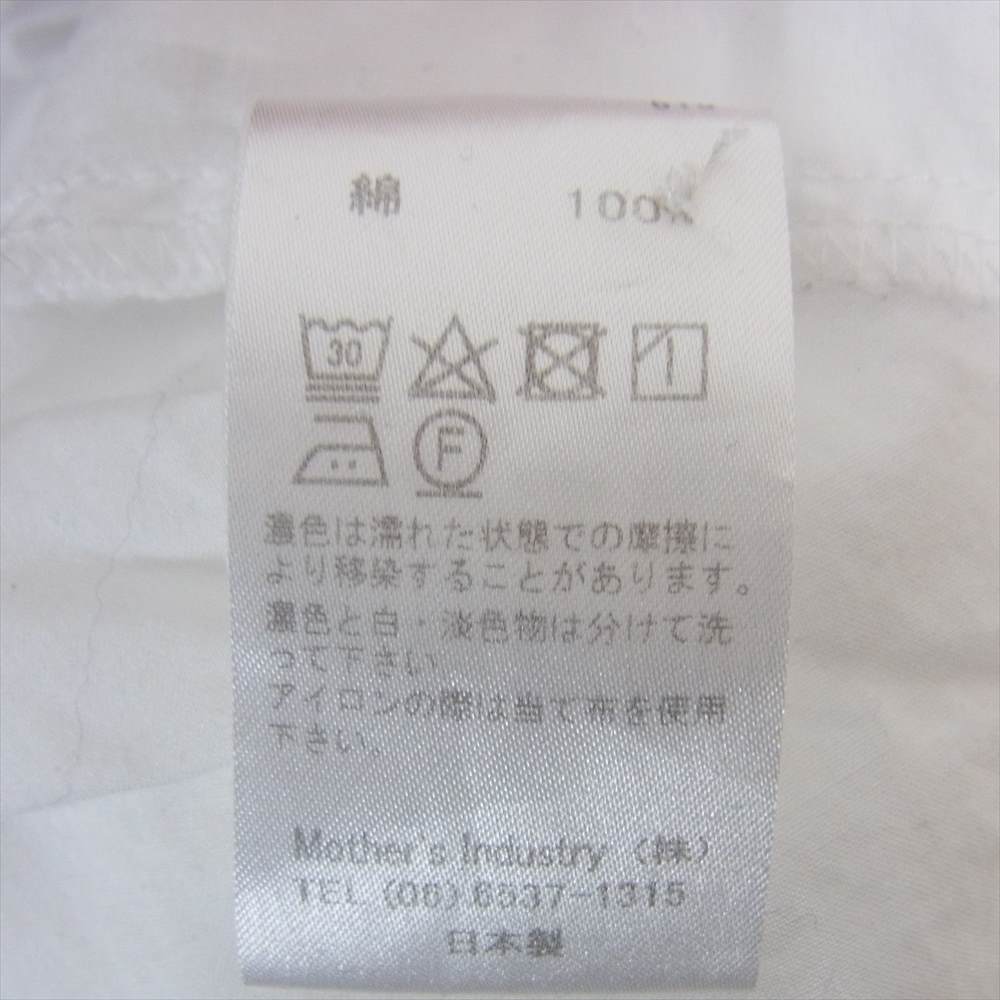 ミズイロインド 丸首 バンドカラー 長袖 シャツ ブラウス ホワイト ホワイト系【中古】