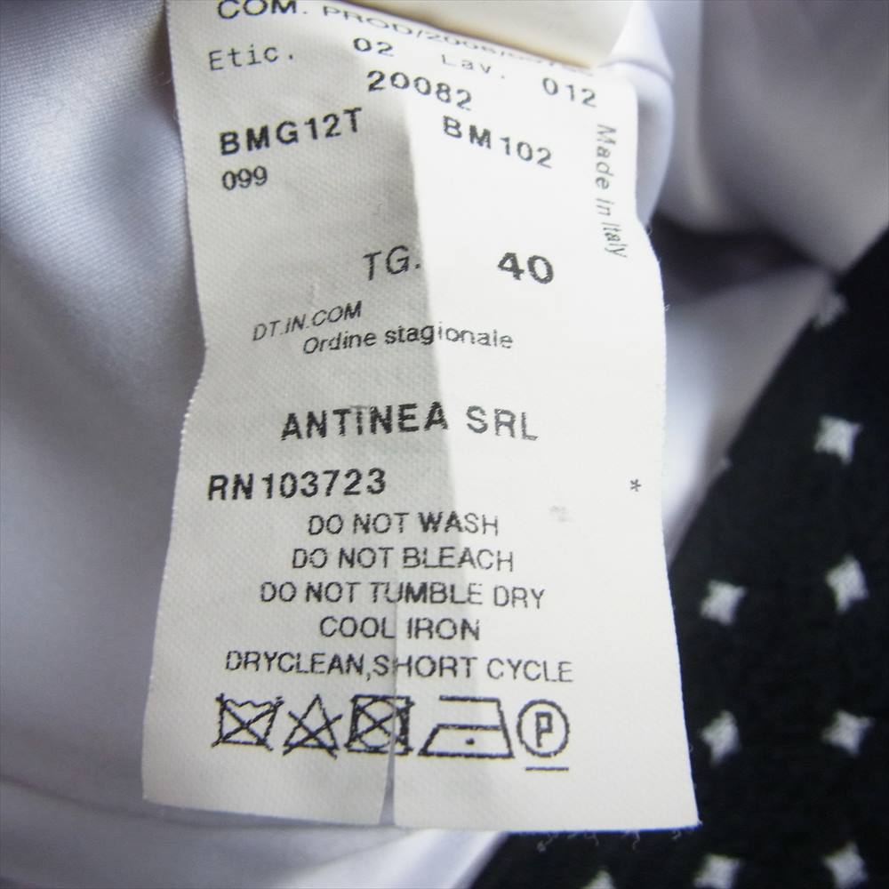 ARMANI COLLEZIONI アルマーニコレッツォーニ 20082 イタリア製 1B ウール ニット テーラードジャケット ブラック系 40【中古】