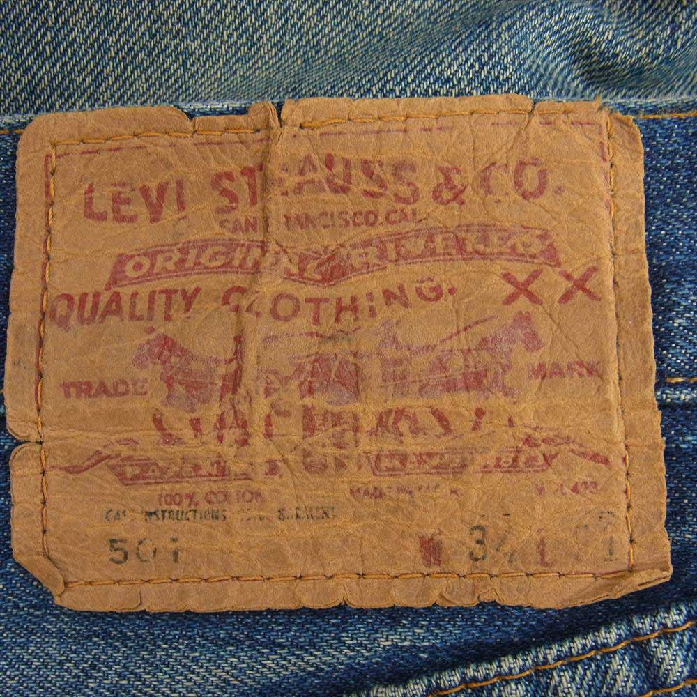 Levi's リーバイス ヴィンテージ オリジナル 501 66ビッグE ボタン裏16 前股ズレカン スレキスタンプ  インディゴブルー系【中古】