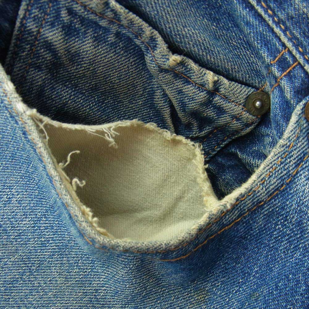 Levi's リーバイス ヴィンテージ オリジナル 501 66ビッグE ボタン裏16 前股ズレカン スレキスタンプ  インディゴブルー系【中古】
