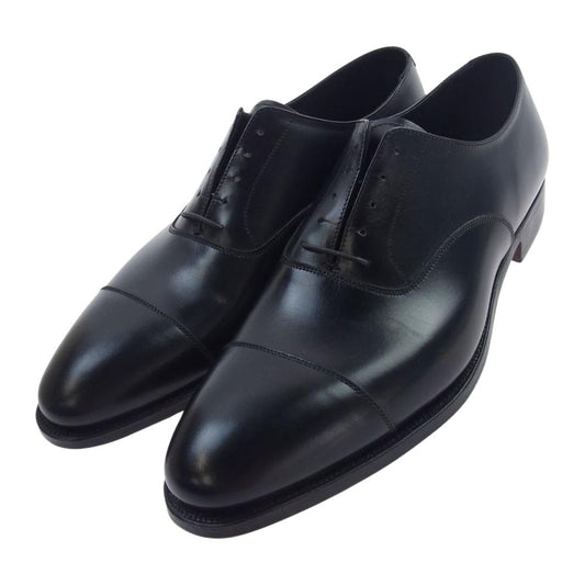 CROCKETT&JONES クロケットアンドジョーンズ KENT 347LAST ケント ブラックカーフ ストレートチップ レザー シューズ ブラック系 10E【新古品】【未使用】【中古】