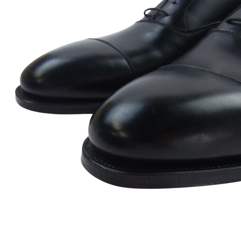 CROCKETT&JONES クロケットアンドジョーンズ KENT 347LAST ケント ブラックカーフ ストレートチップ レザー シューズ ブラック系 10E【新古品】【未使用】【中古】