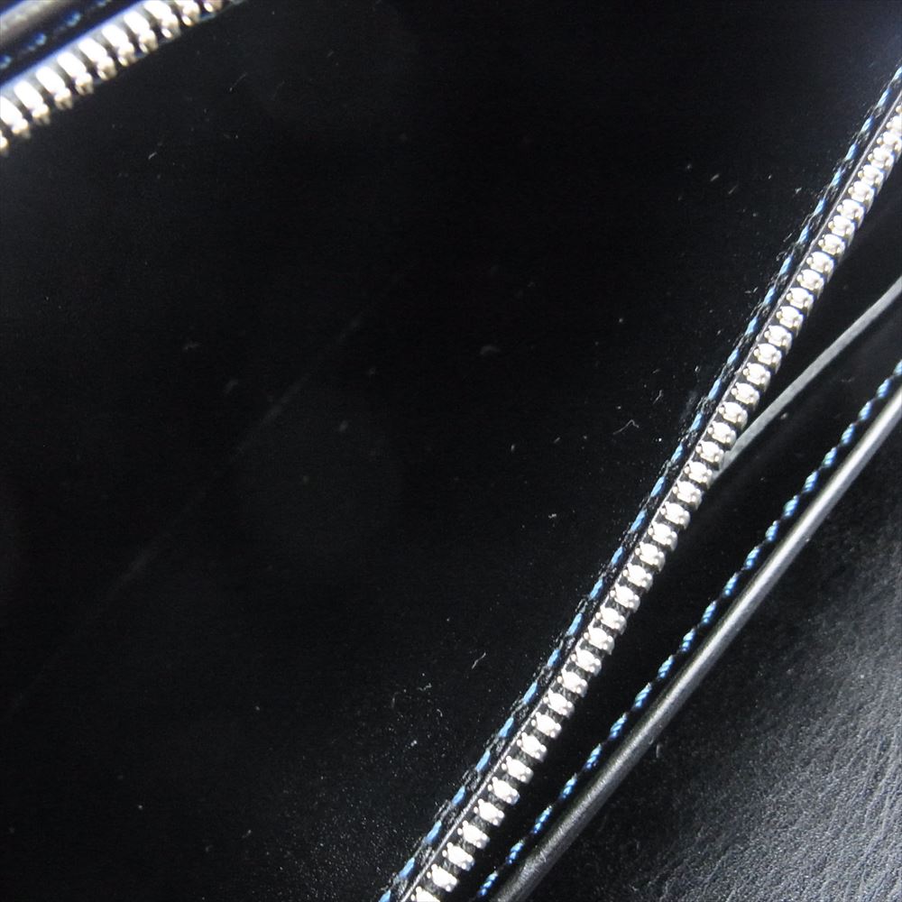 WILDSWANS ワイルドスワンズ SP-WAVE HC NVY×SD BK ウェーブ ホーウィン コードバン サドルプルアップ ロングウォレット 長財布 ブラック系【中古】