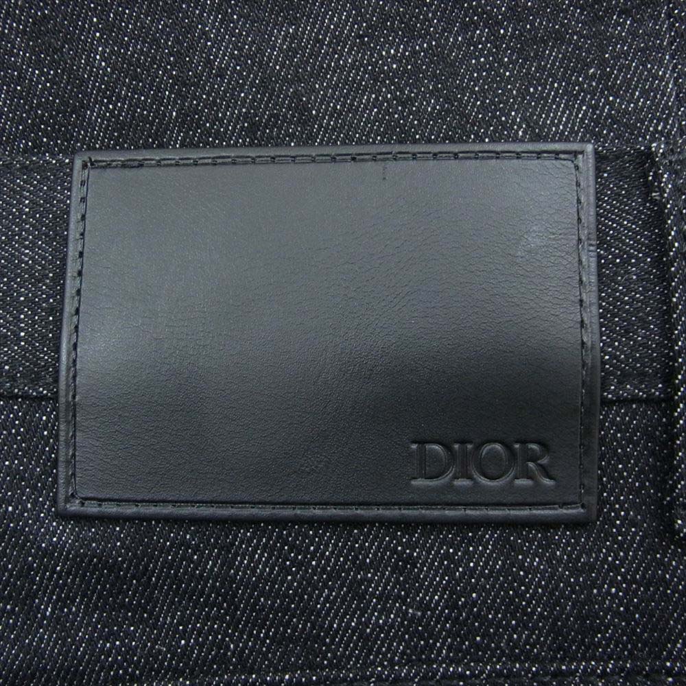 Christian Dior クリスチャンディオール 193DS00C291X 裾オブリークロゴ デニムパンツ インディゴブルー系 32【極上美品】【中古】