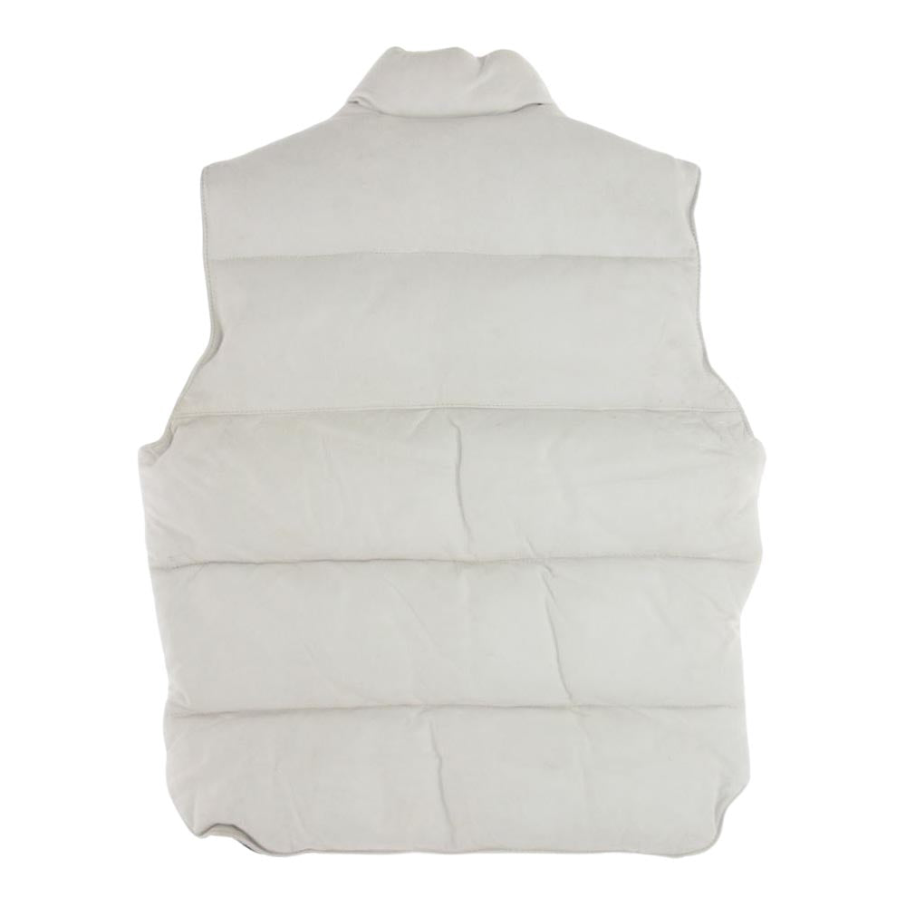 schott ショット USA製 レザー ダウン ベスト ホワイト系 40【中古