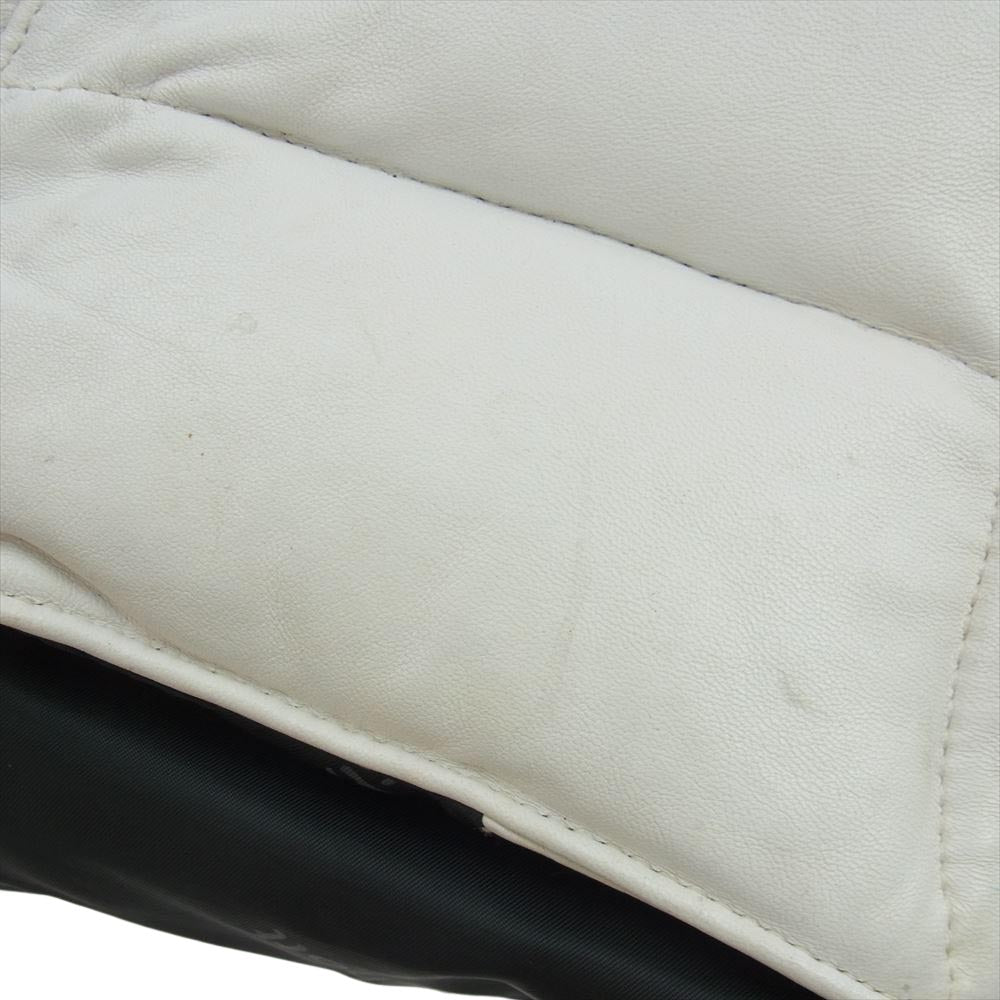 schott ショット USA製 レザー ダウン ベスト ホワイト系 40【中古】