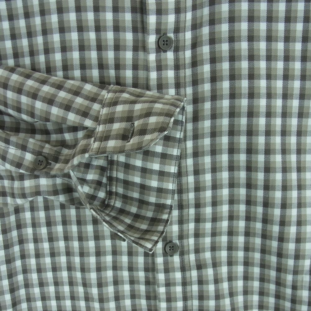 ARC'TERYX アークテリクス CAMBRION SHIRT LS キャンブリオン チェック 長袖 シャツ グレイッシュブラウン系 S【中古】