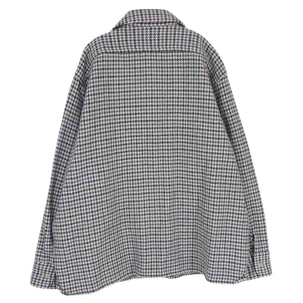 ボーゲン ガンクラブチェック 千鳥格子 ウール ヘビーネル ジャケット ブラウン系 S【中古】