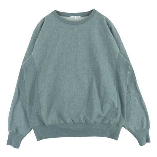 AURALEE オーラリー 23SS A23SP02SM SUPER MILLED SWEAT P/O スーパーマイルド クルーネック スウェット プルオーバー トレーナー グレー系 3【中古】