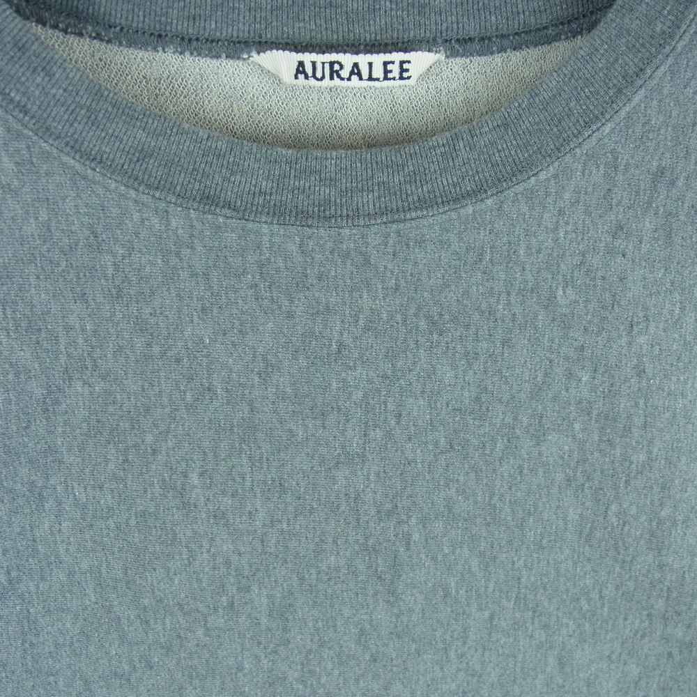 AURALEE オーラリー 23SS A23SP02SM SUPER MILLED SWEAT P/O スーパーマイルド クルーネック スウェット プルオーバー トレーナー グレー系 3【中古】