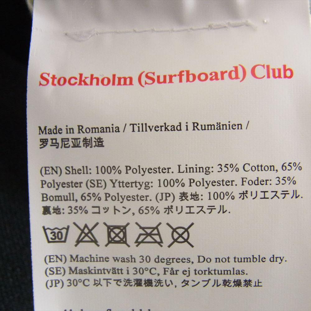 ストックホルム サーフボード クラブ ロンハーマン取扱い Boxy Twill Jacket ロゴパッチ ボクシー ツイル ジャケット ブラック系 46【中古】