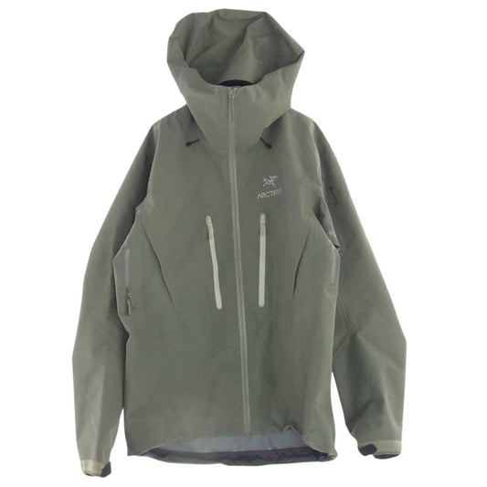 ARC'TERYX アークテリクス 28827-139194 アメアスポーツジャパンタグ ALPHA SV JACKET アルファSV ゴアテックス マウンテンパーカ ジャケット カーキ系 S【中古】