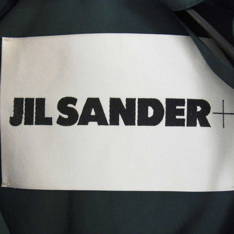 JIL SANDER ジルサンダー 22AW J47AF0004 J70008 DOWN JACKET 06 ダブルジップ フーデッドパデッドジャケット グリーン系 S【美品】【中古】