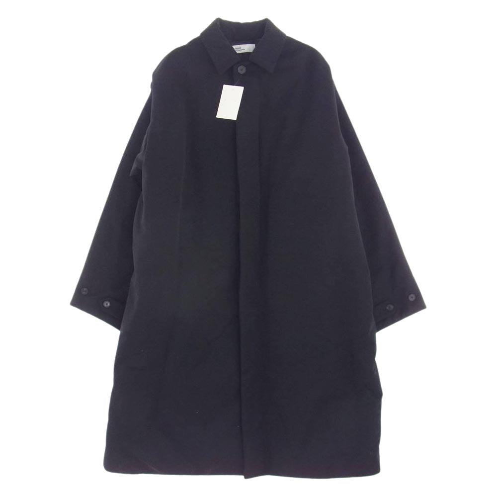 ザ シード バイ ウィリー チャヴァリア 22AW 22-020-596-2000-3-0 Strong coat ステンカラー 比翼 中綿 ストロング コート ブラック系 42【極上美品】【中古】