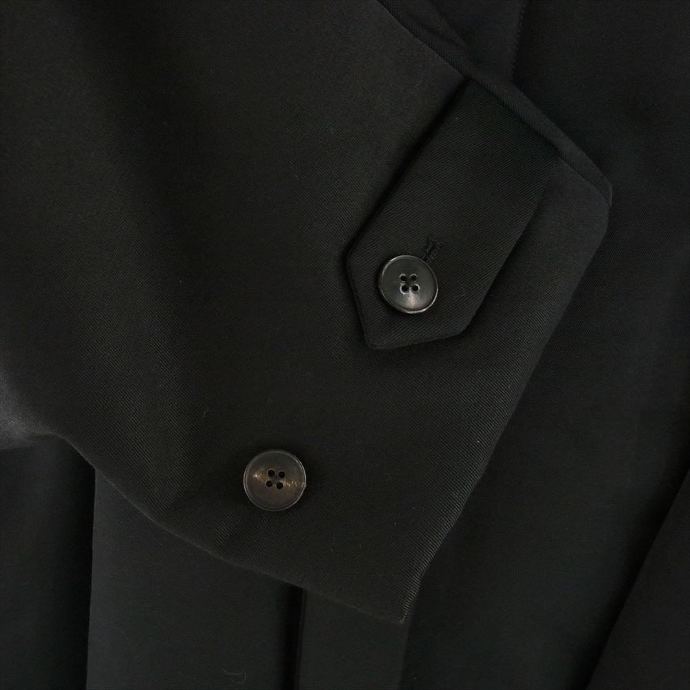 ザ シード バイ ウィリー チャヴァリア 22AW 22-020-596-2000-3-0 Strong coat ステンカラー 比翼 中綿 ストロング コート ブラック系 42【極上美品】【中古】