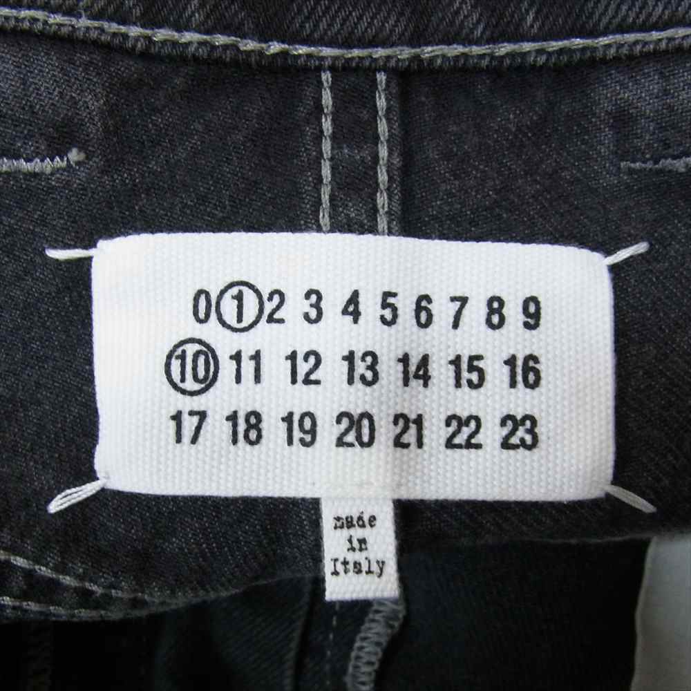 MAISON MARGIELA メゾンマルジェラ 23AW S50LA0204 ペイント加工 オーバーサイズ デニムパンツ ブラック系 30【中古】