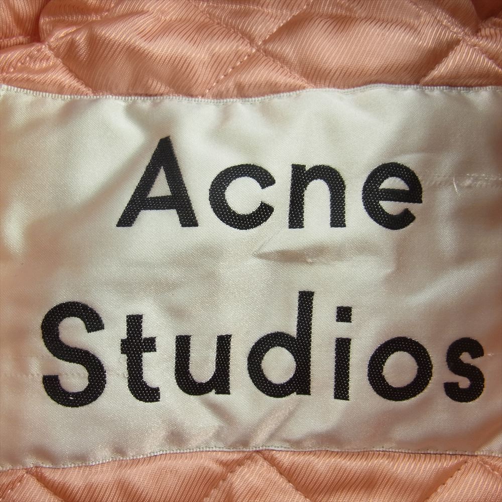 ACNE STUDIOS アクネストゥディオズ 17AW 120173 CLEA Bomber MA1 ボンバージャケット ブルゾン フライトジャケット ピンク系 36【中古】