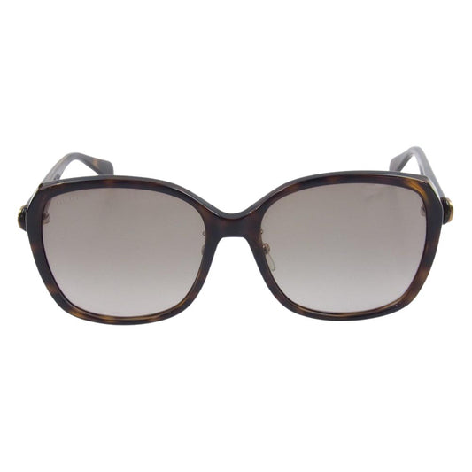 GUCCI グッチ インターロッキングG サングラス 眼鏡 ダークブラウン系【中古】