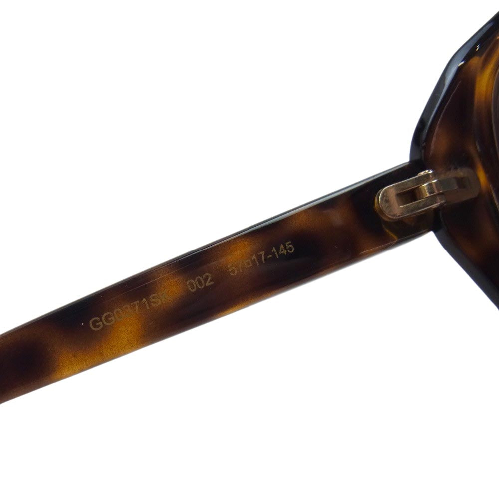 GUCCI グッチ インターロッキングG サングラス 眼鏡 ダークブラウン系【中古】