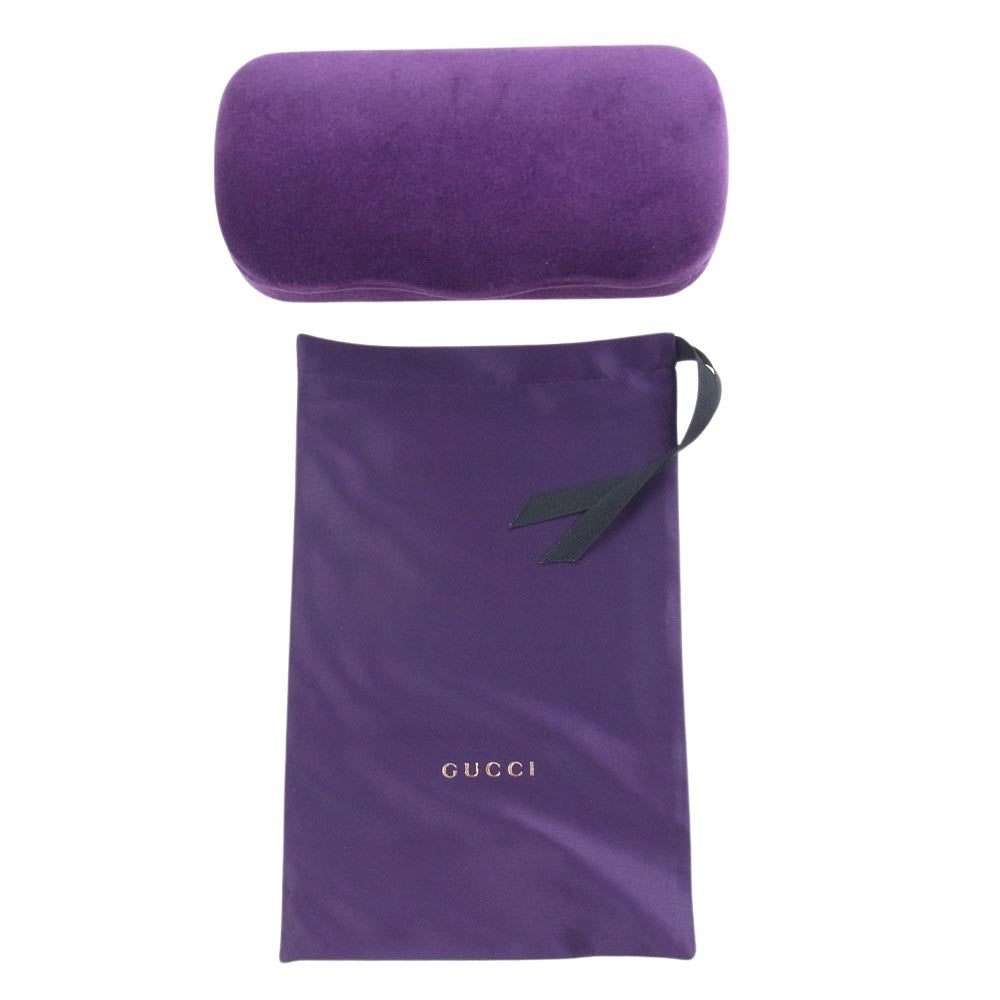 GUCCI グッチ インターロッキングG サングラス 眼鏡 ダークブラウン系【中古】