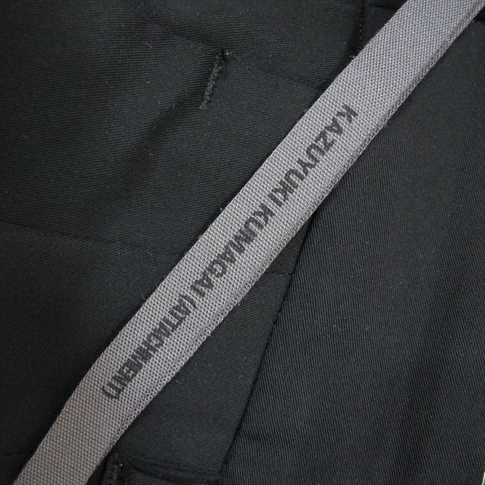 ATTACHMENT アタッチメント KP83-012 TA/PE ライト ストレッチ ギャバ ワイド ジョッパーズ パンツ ブラック系 3【中古】