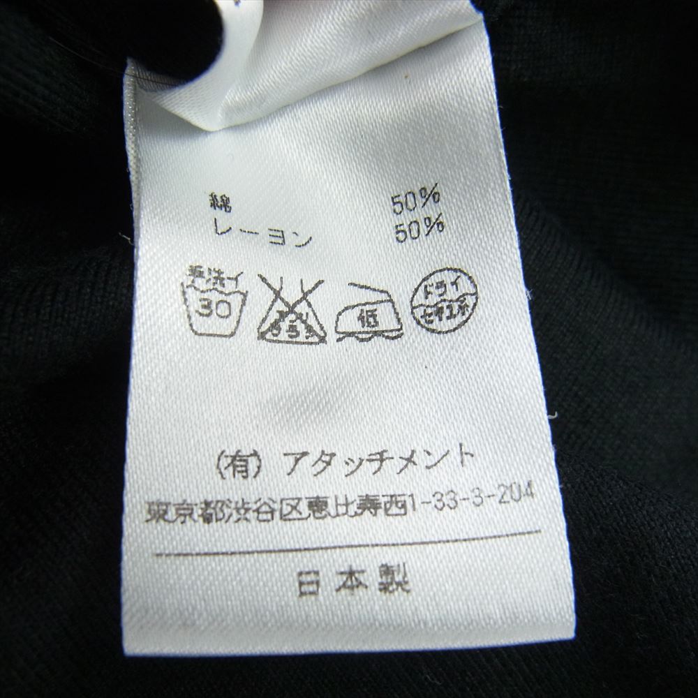 ATTACHMENT アタッチメント AD21-357 ペイズリー プリント ジレ ショーツ セットアップ ブラック系 3【中古】