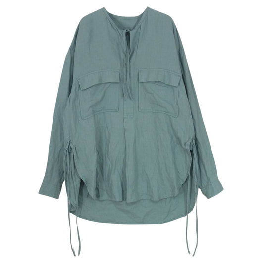 ATTACHMENT アタッチメント KS93-028 C/W ビエラ レースコード プルオーバー 長袖シャツ グリーン系 1【中古】