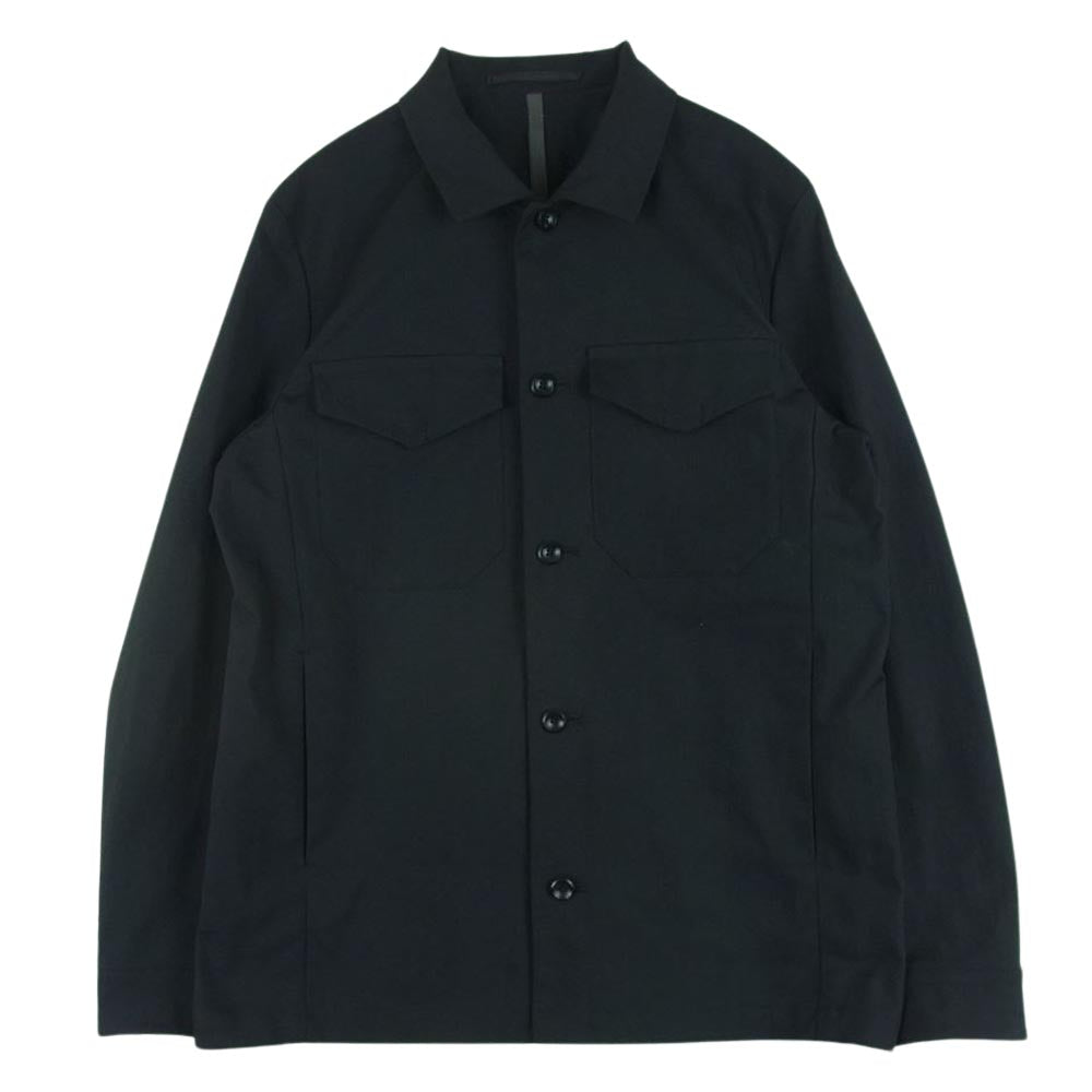 ATTACHMENT アタッチメント 18AW KB83-024  スパン ポリエステル ストレッチ ツイル ワーク ジャケット ブラック系 2【中古】