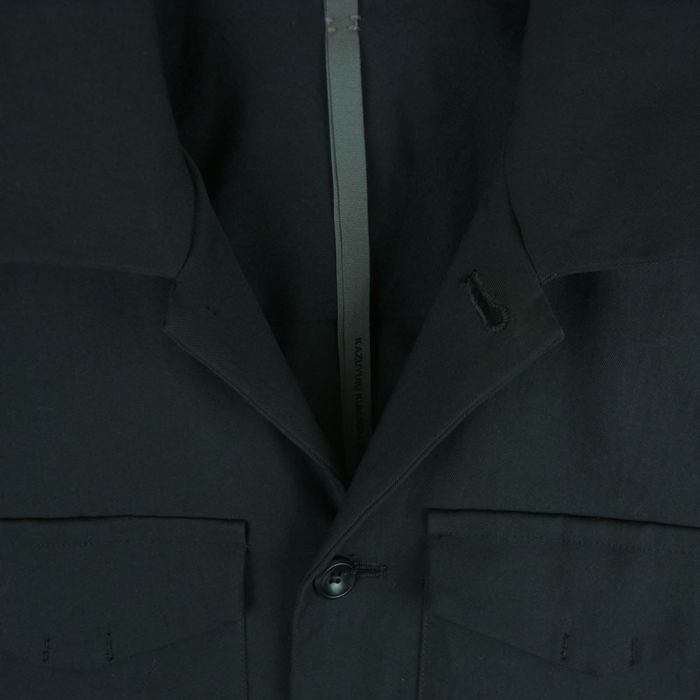 ATTACHMENT アタッチメント 18AW KB83-024  スパン ポリエステル ストレッチ ツイル ワーク ジャケット ブラック系 2【中古】