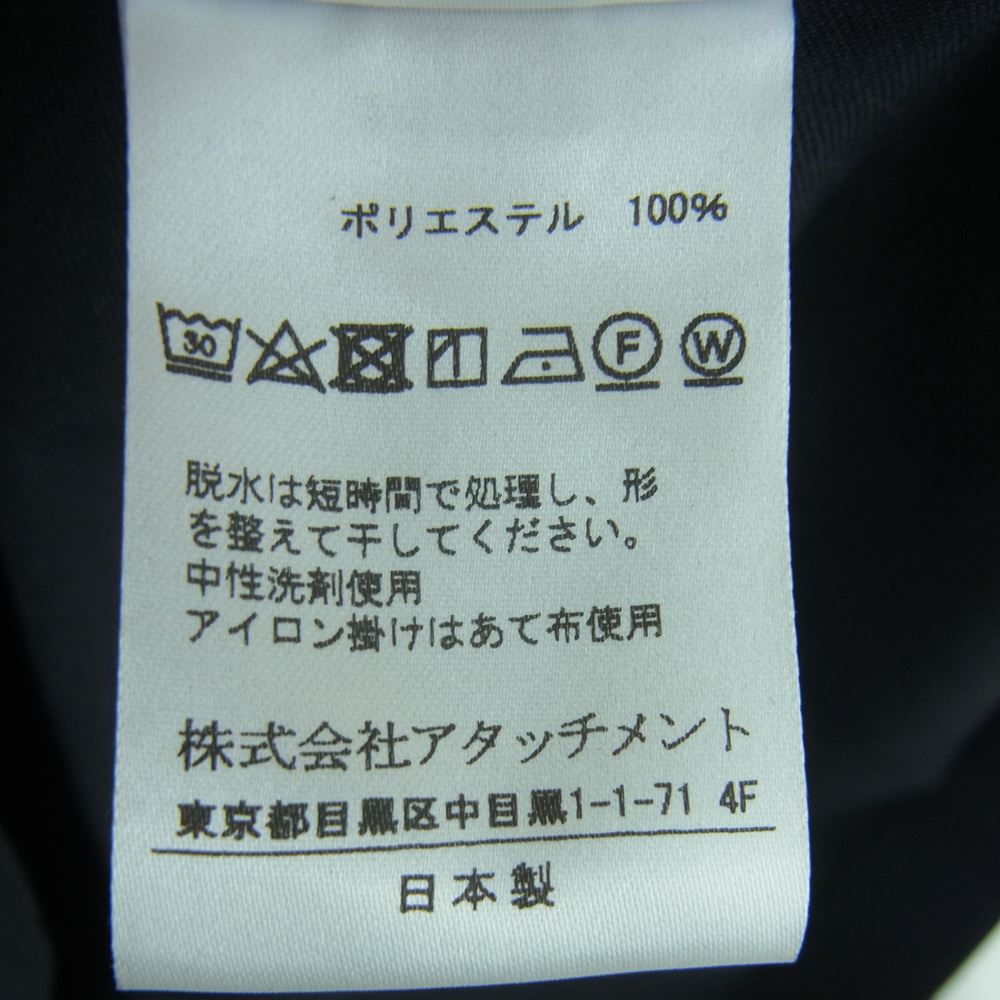 ATTACHMENT アタッチメント 18AW KB83-024  スパン ポリエステル ストレッチ ツイル ワーク ジャケット ブラック系 2【中古】