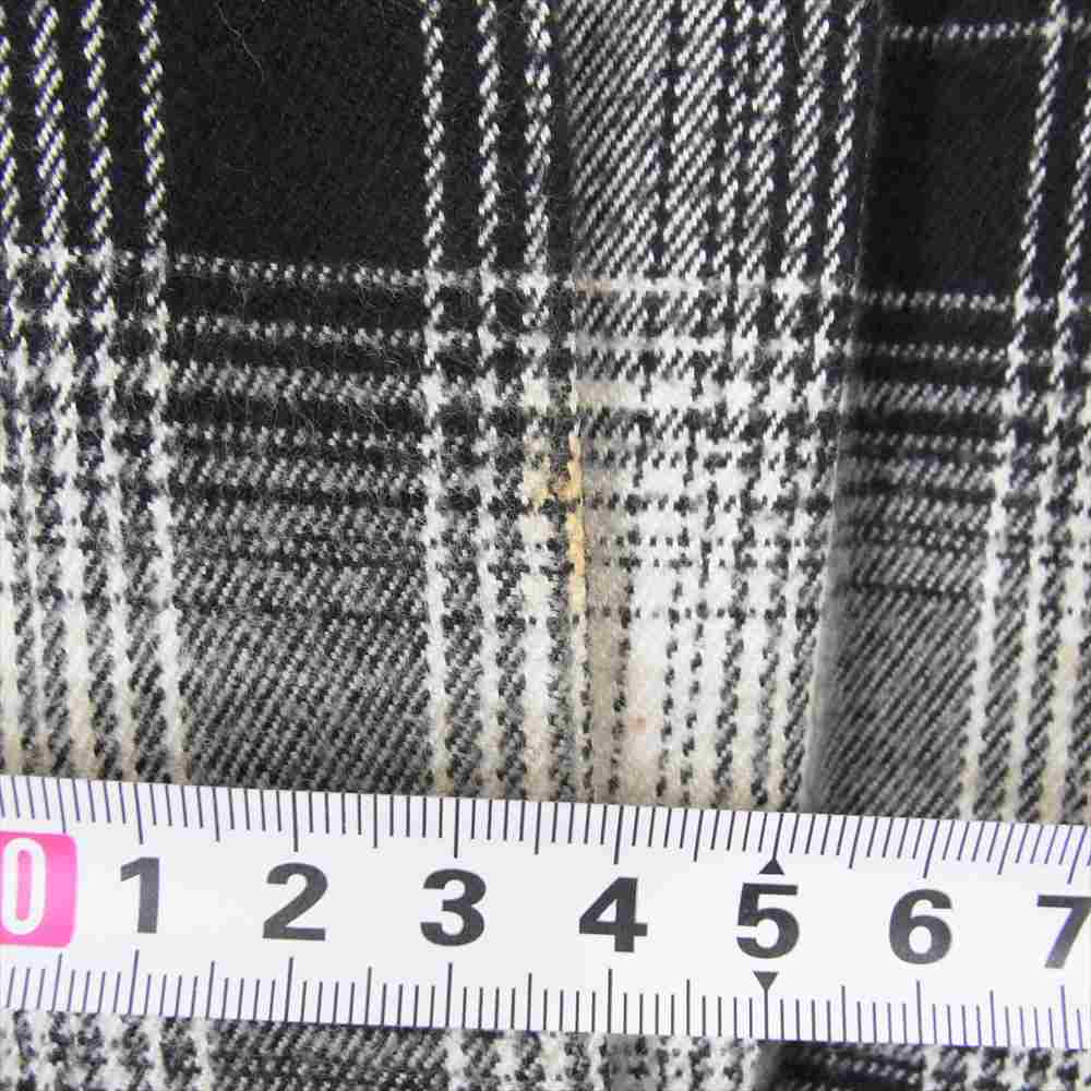 ATTACHMENT アタッチメント 15AW AC52-237 超長綿 ネルチェック ローブコート ブラック系 3【中古】