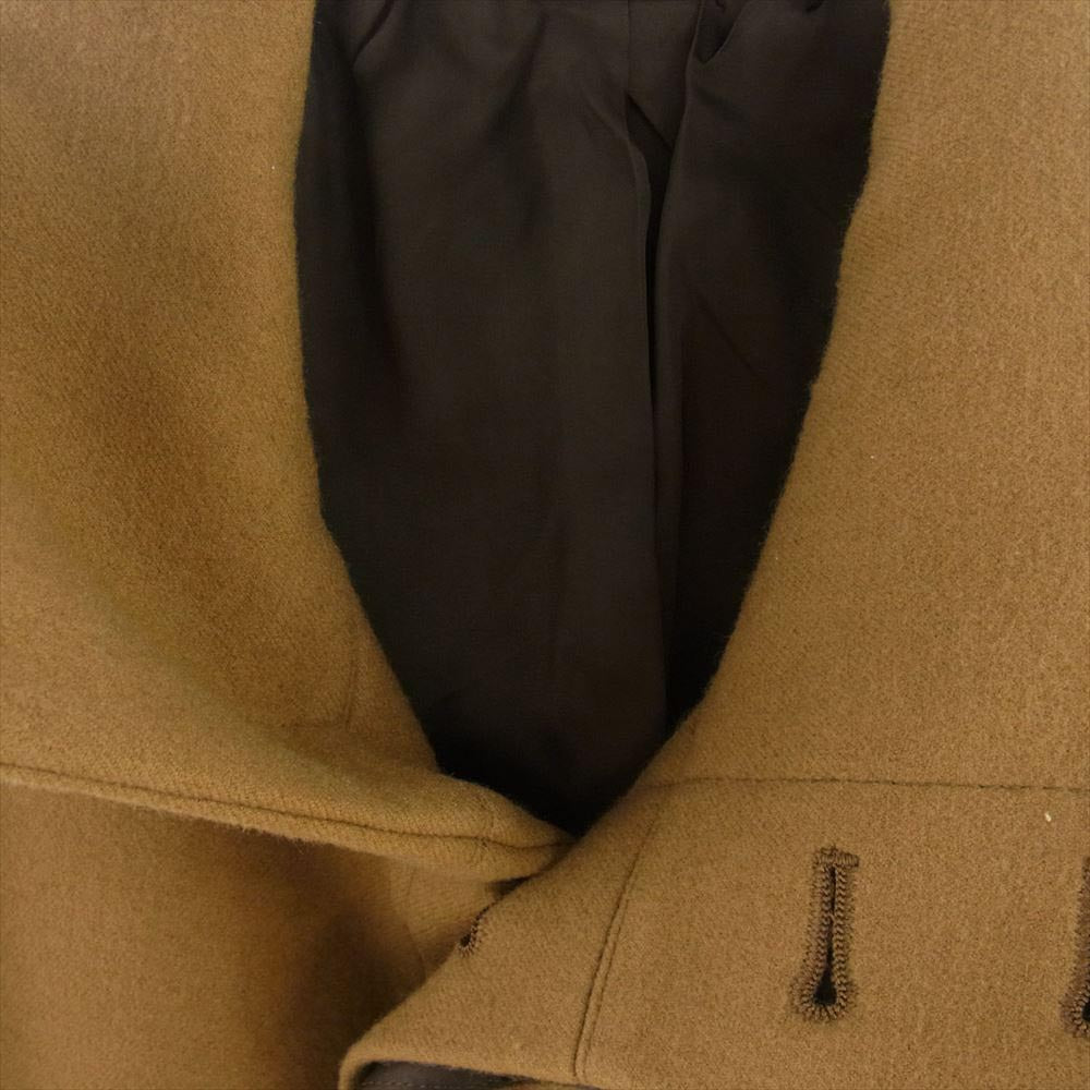 ATTACHMENT アタッチメント AC22-210 ダブルサージ オフスケール メルトン スタンドカラー コート ブラウン系 ３【中古】