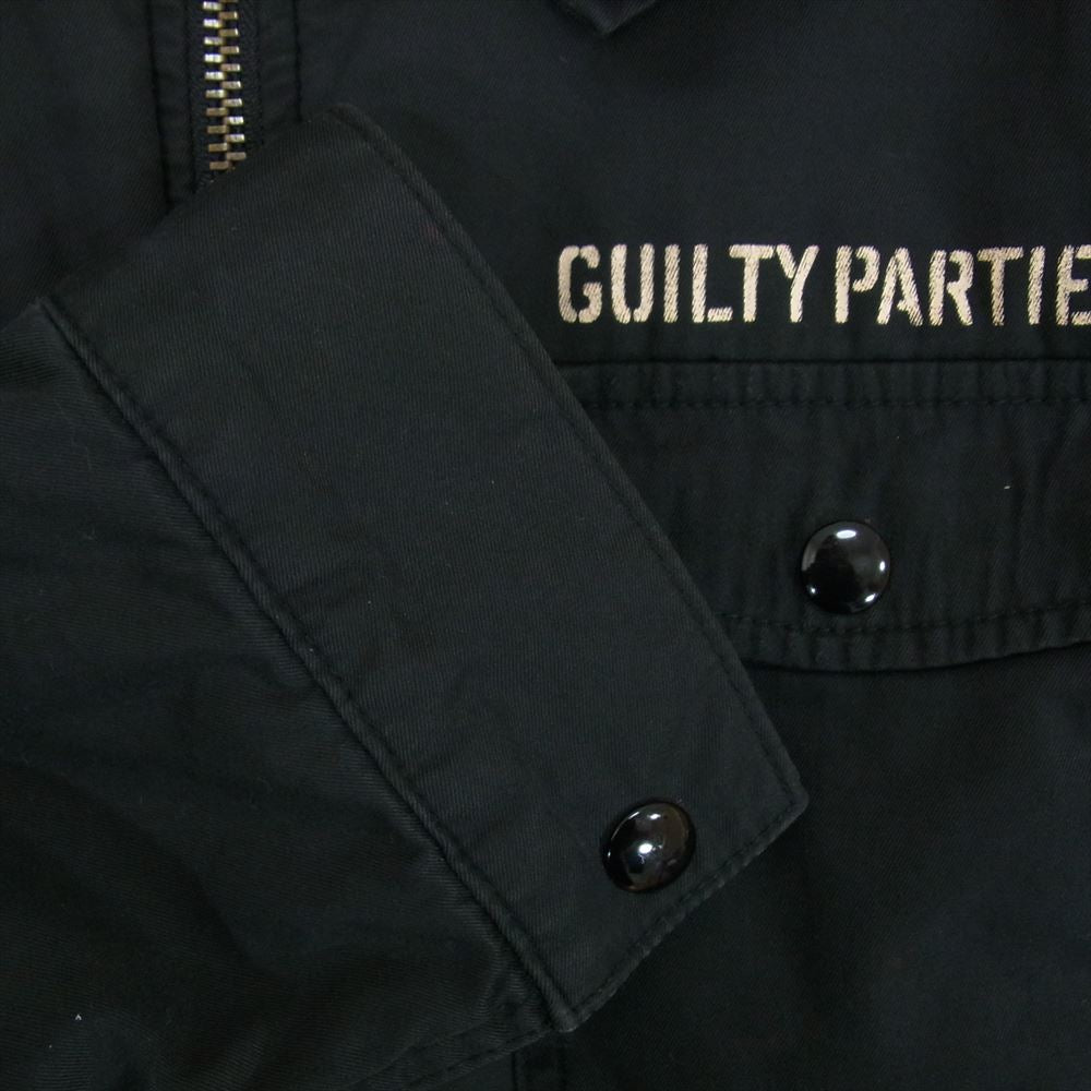 WACKO MARIA ワコマリア THE GAMBLERS LAW トランプ マリア プリント ロゴ ブルゾン ジャケット ブラック系 L【中古】