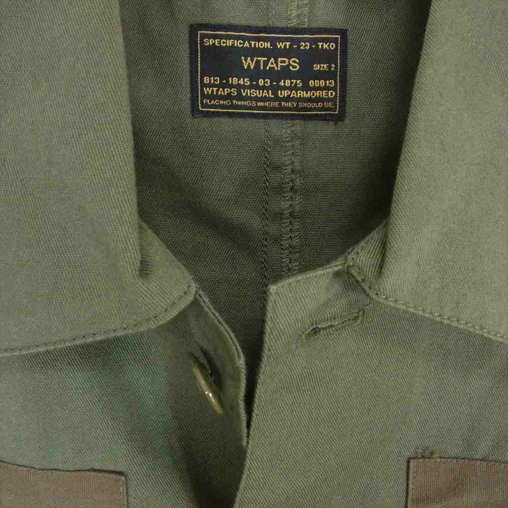 WTAPS ダブルタップス 16SS 161GWDT-SHM02 BUDS LS SHIRT バッズ ロングスリーブ シャツ カーキ系 2【中古】