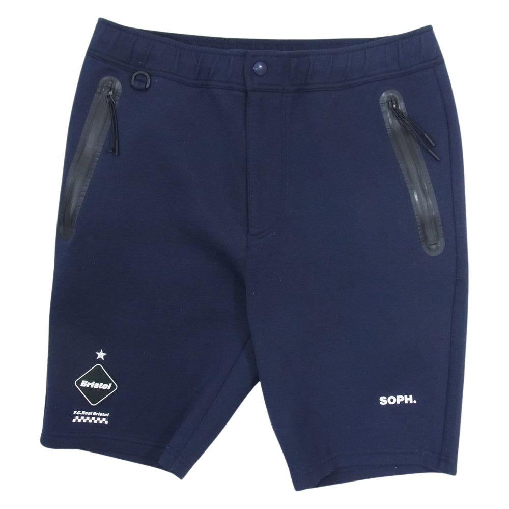 F.C.R.B. エフシーアールビー FCRB-190022 SWEAT TRAINING SHORTS スウェット トレーニング ショーツ ハーフ パンツ ネイビー系 S【中古】