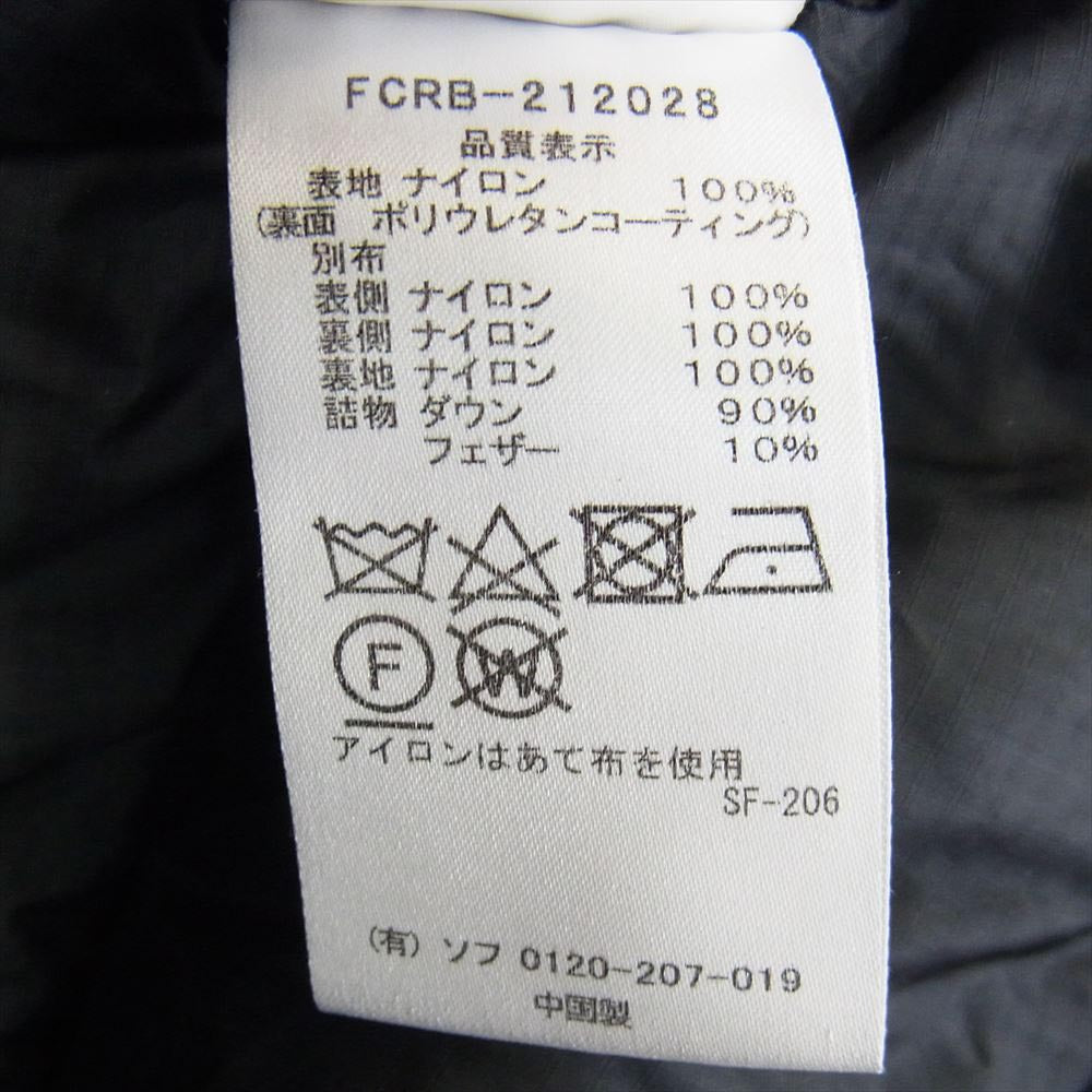F.C.R.B. エフシーアールビー FCRB-212028 DOWN BENCH PARKA ダウン ベンチ パーカ ジャケット ブラック系 カーキ系 S【中古】