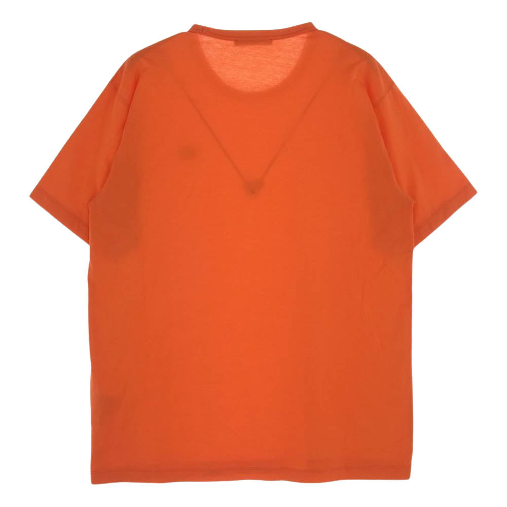 ACNE STUDIOS アクネストゥディオズ フェイスパッチ 半袖 Tシャツ オレンジ系 M【中古】
