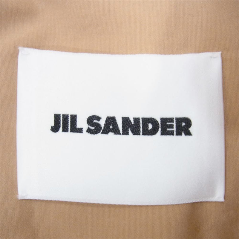 JIL SANDER ジルサンダー HS JM BM 0024 国内正規品 比翼 オーバーサイズ コットン 半袖 シャツ ブラウン系 39【美品】【中古】
